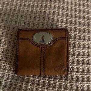Fossil Tan Leather Bi-Fold Wallet